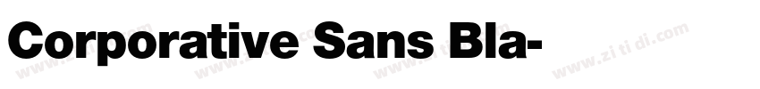 Corporative Sans Bla字体转换